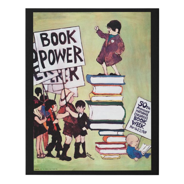 1969 Childrens' Book Week Poster Faux Canvas Print (Front)
