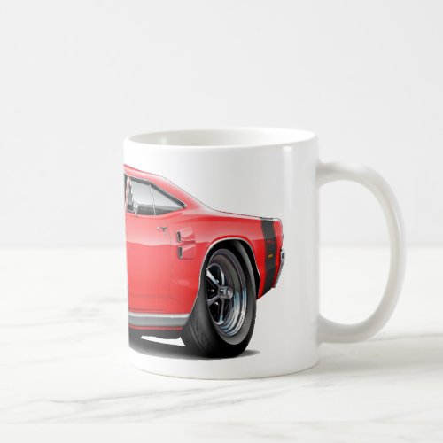 1969 Coronet RT Red-Black Car Coffee Mug