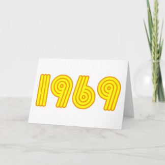 1969 design (40th birthday) card