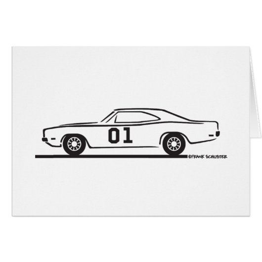1969 Dodge Charger General Lee Cards (Front Horizontal)