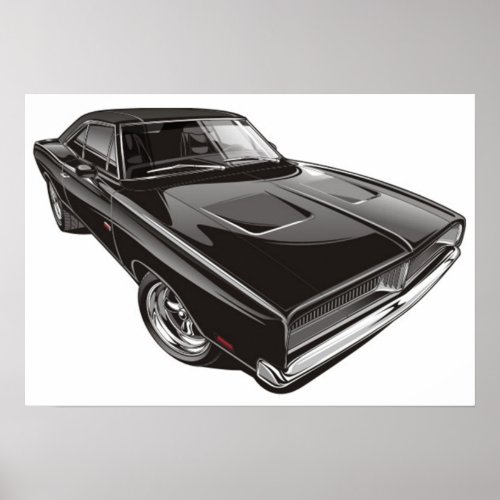 1969 Dodge Charger Poster