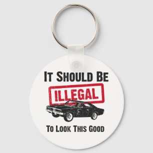 1969 Dodge Charger R/T SE Keychain