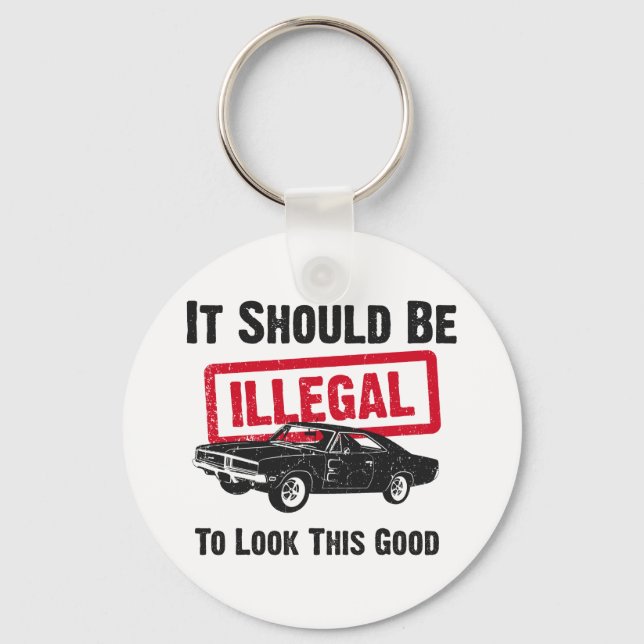 1969 Dodge Charger R/T SE Keychain (Front)