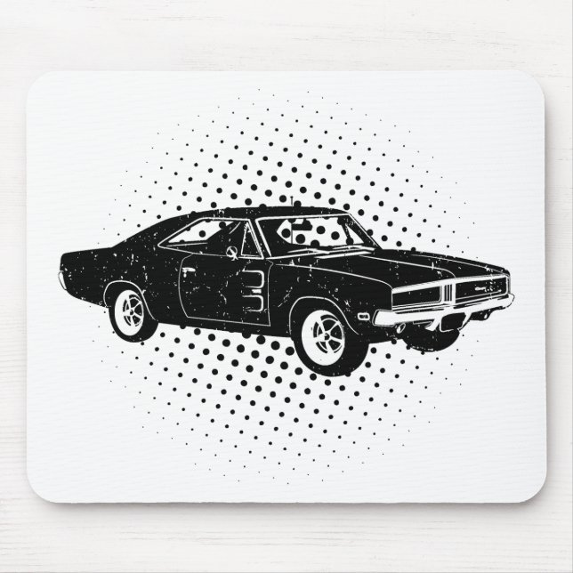 1969 Dodge Charger R/T SE Mouse Pad (Front)