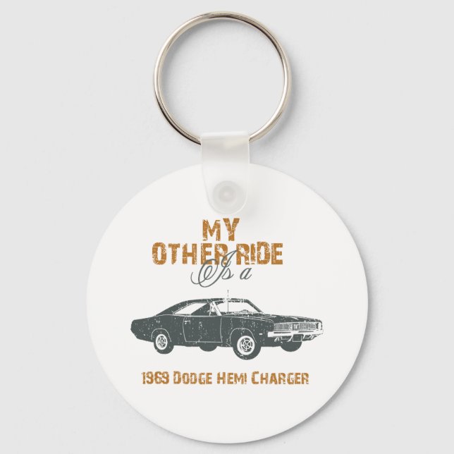 1969 Dodge Hemi Charger Keychain (Front)