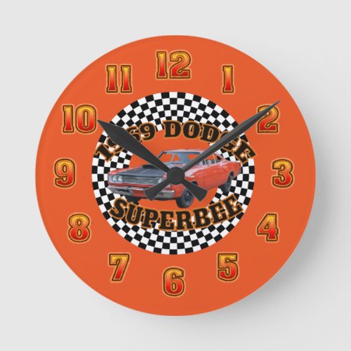 1969 Dodge Super Bee Clock. Round Clock