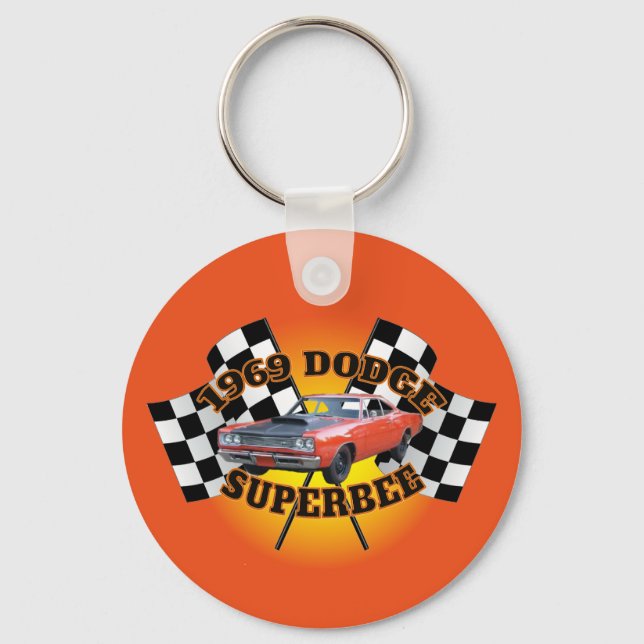 1969 Dodge Super Bee Keychain. Keychain (Front)