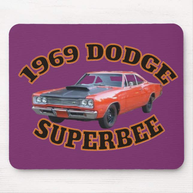 1969 Dodge Superbee Mouse Pad. Pad (Front)
