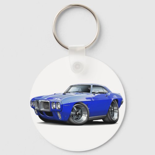 1969 Firebird Blue Car Keychain
