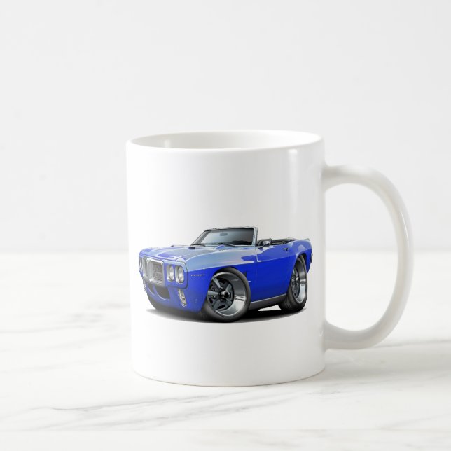 1969 Firebird Blue Convertible Coffee Mug (Right)