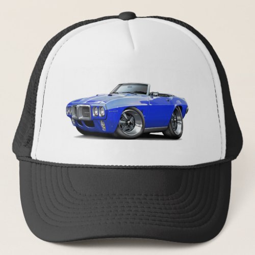 1969 Firebird Blue Convertible Trucker Hat