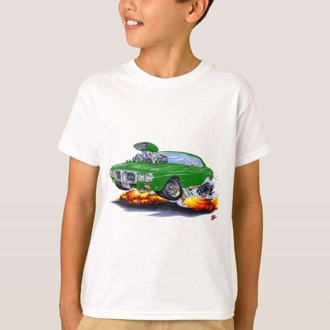 1969 Firebird Green Car T-Shirt (Front)