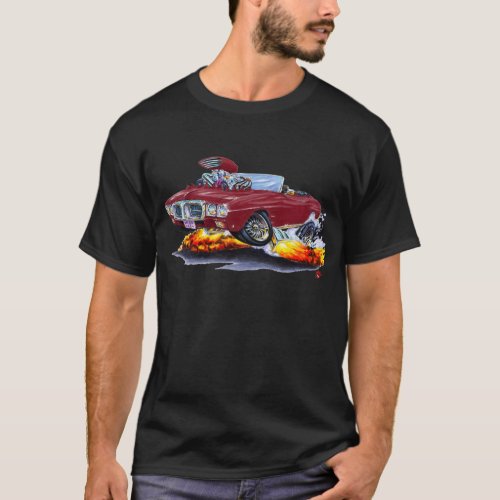 1969 Firebird Maroon Convertible T_Shirt