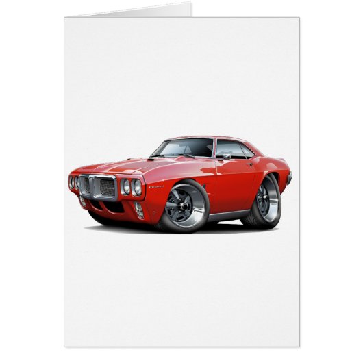 1969 Firebird Red Car Cards (Front)