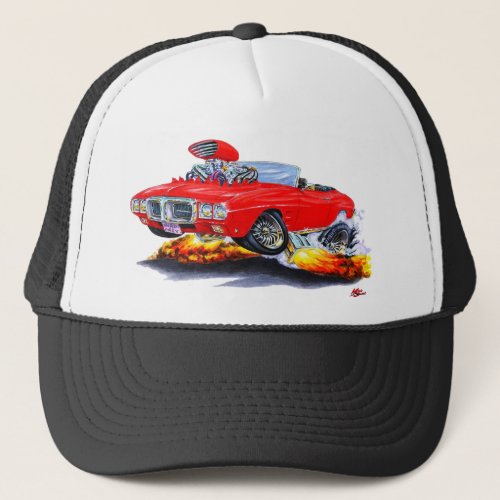 1969 Firebird Red Convertible Trucker Hat