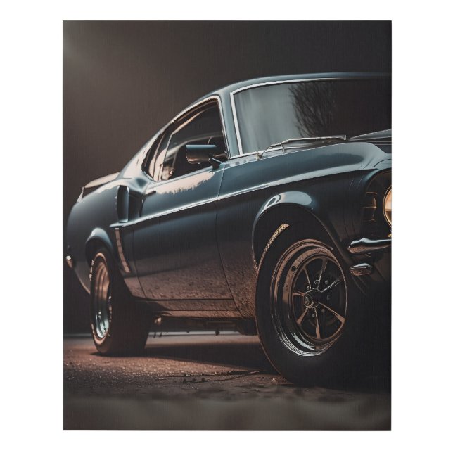 1969 Ford Mustang Boss 429 Digital Art Print (Front)