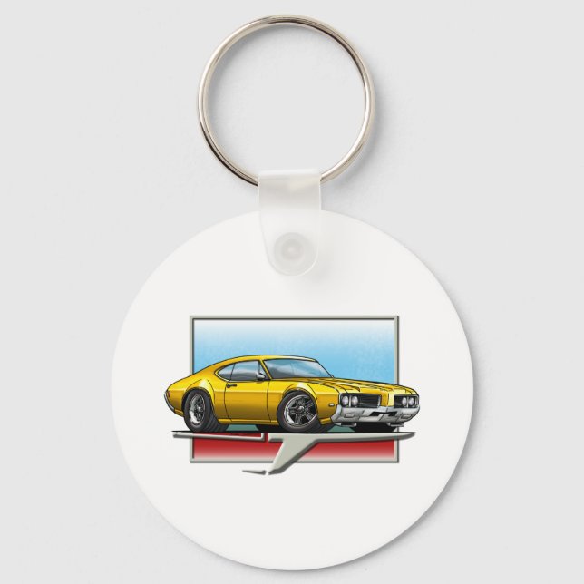 1969 Gold Cutlass Keychain (Front)
