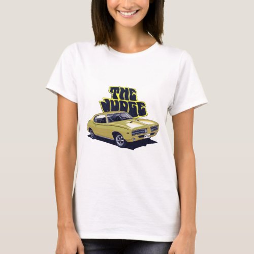 1969 GTO Judge Gold Car T-Shirt