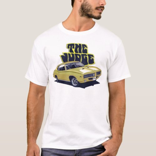 1969 GTO Judge Gold Car T_Shirt
