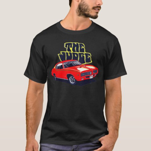 1969 GTO Judge Red Car T_Shirt