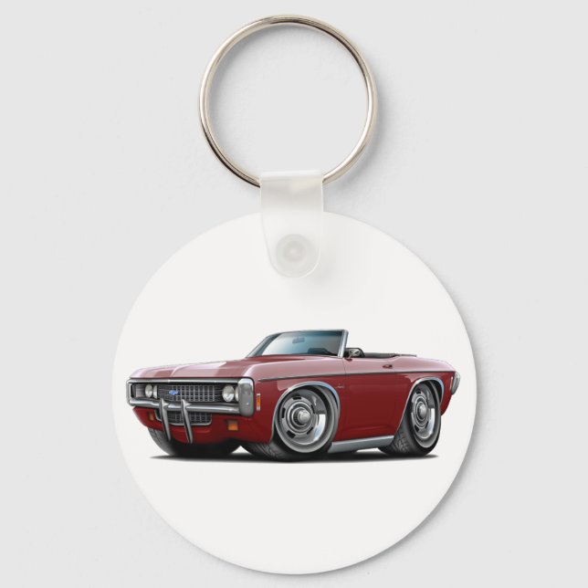 1969 Impala Maroon Convert Keychain (Front)
