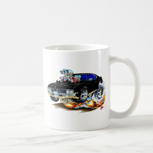 1969 Olds Cutlass Black Car Coffee Mug