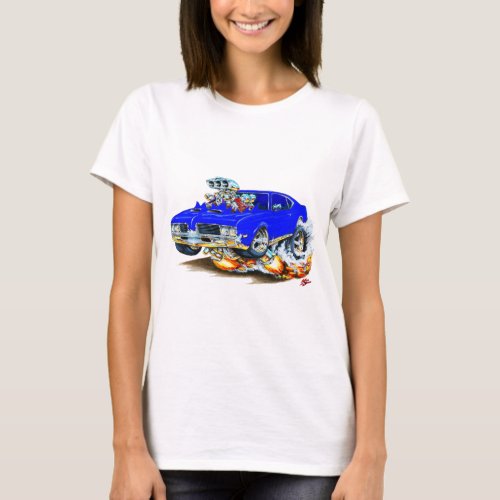 1969 Olds Cutlass Blue Car T-Shirt