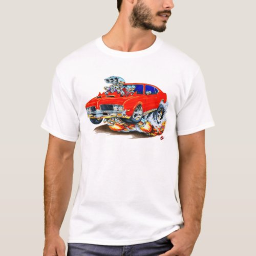 1969 Olds Cutlass Red Car T-Shirt