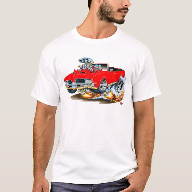 1969 Olds Cutlass Red Convertible T-Shirt (Front)