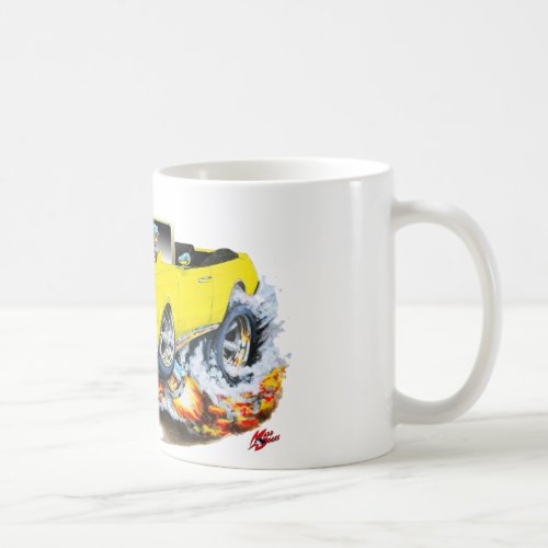 1969 Olds Cutlass Yellow Convertible Coffee Mug