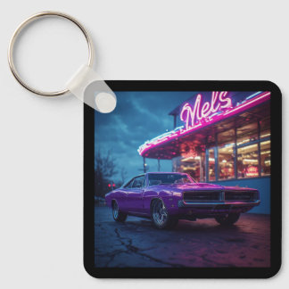 1969 Plum Crazy Purple Dodge Charger Keychain