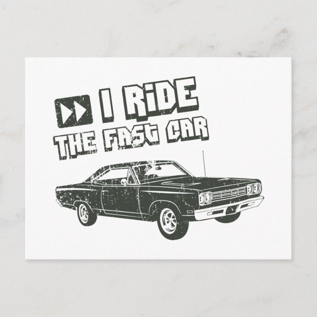 1969 Plymouth Road Runner Postcard (Front)