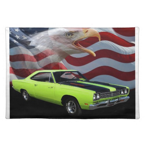 1969 Plymouth Road Runner Tribute Cloth Placemat