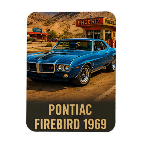1969 Pontiac Firebird Vintage American Muscle Car  Magnet
