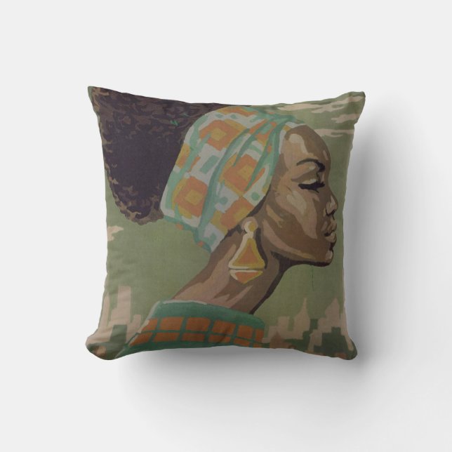 1969  Soul Sisters PowerPuff Throw Pillow (Front)