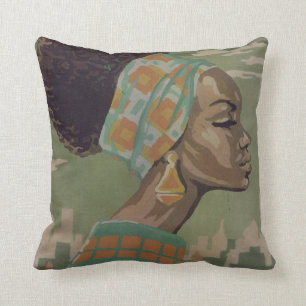 1969 Soul Sisters PowerPuff Throw Pillow