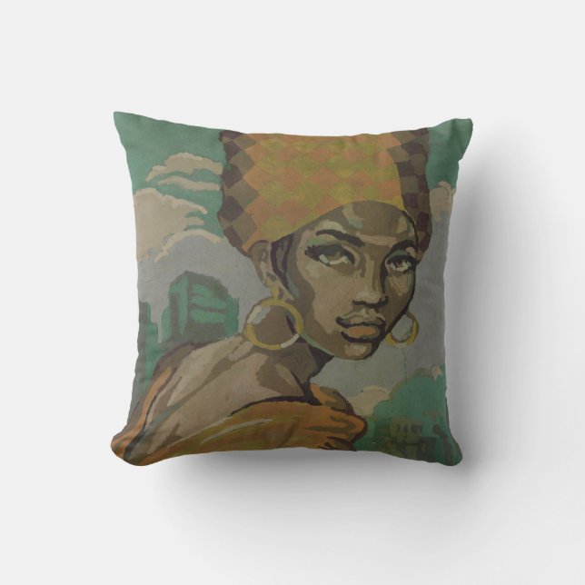 1969 Soul Sisters WonderWrap Throw Pillow (Front)