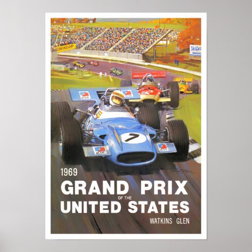 1969 Watkins Glen Grand Prix Poster