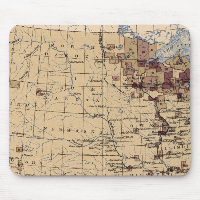 196 Value lumber, timber/sq mile Mouse Pad (Front)