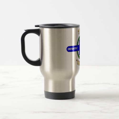 196TH INFANTRY BRIGADE CHARGER VIETNAM TRAVEL MUG