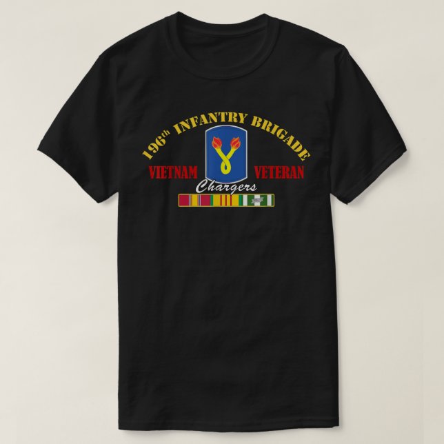 196th Infantry Brigade Vietnam Veteran Veterans Da T-Shirt (Design Front)