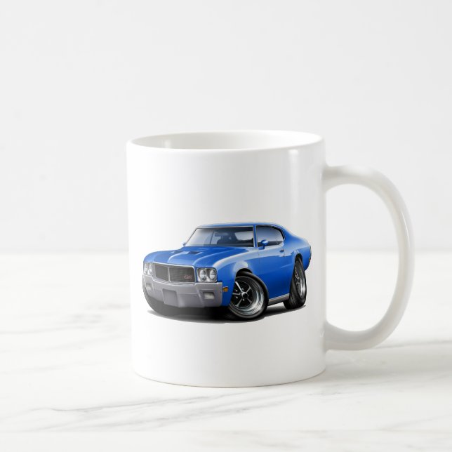 1970-72 Buick GS Blue Car Coffee Mug (Right)
