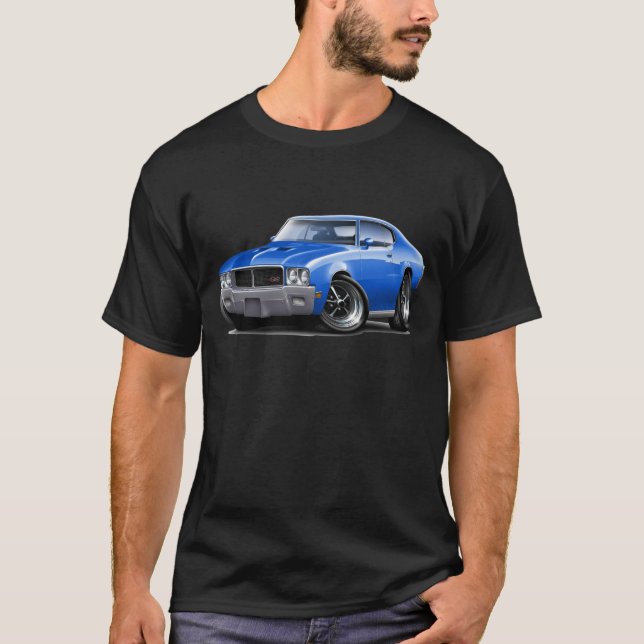 1970-72 Buick GS Blue Car T-Shirt (Front)