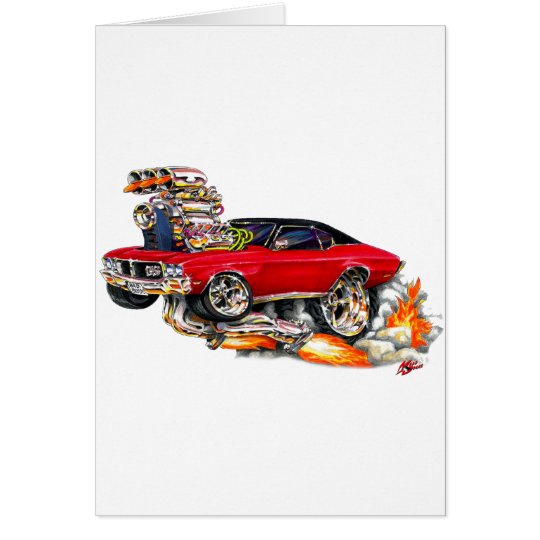 1970-72 Buick GS Red Car Card