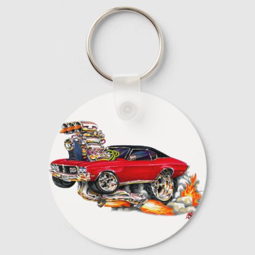 1970-72 Buick GS Red Car Keychain