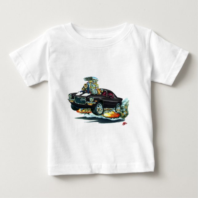 1970-72 Camaro Black-White Car Baby T-Shirt (Front)