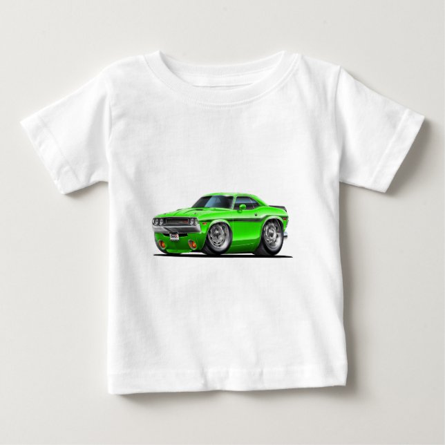 1970-72 Challenger Green Car Baby T-Shirt (Front)