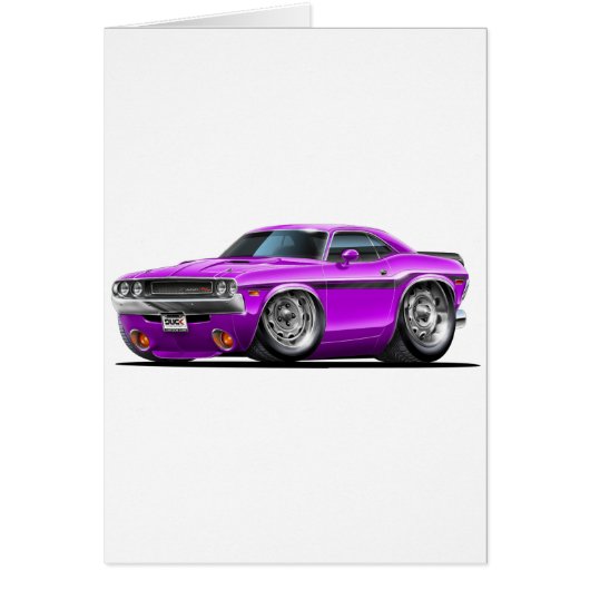 1970-72 Challenger Purple Car Cards (Front)
