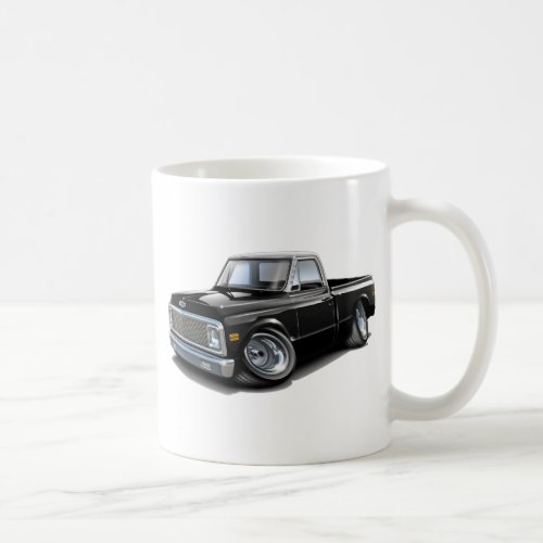 1970_72 Chevy C10 Black_White Top Truck Coffee Mug