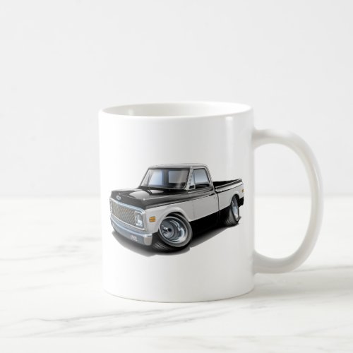1970_72 Chevy C10 Black_White Truck Coffee Mug